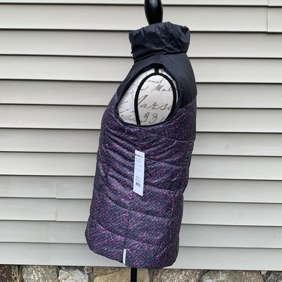 Mondetta Mix Up Charcoal/Tweed Print Puffer Vest - Picture 10 of 16